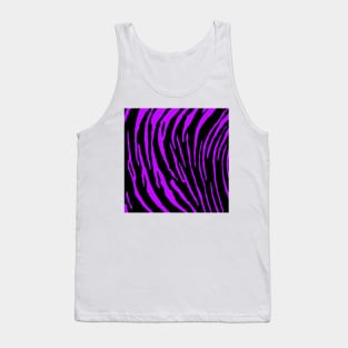 Purple Tiger Stripes Tank Top